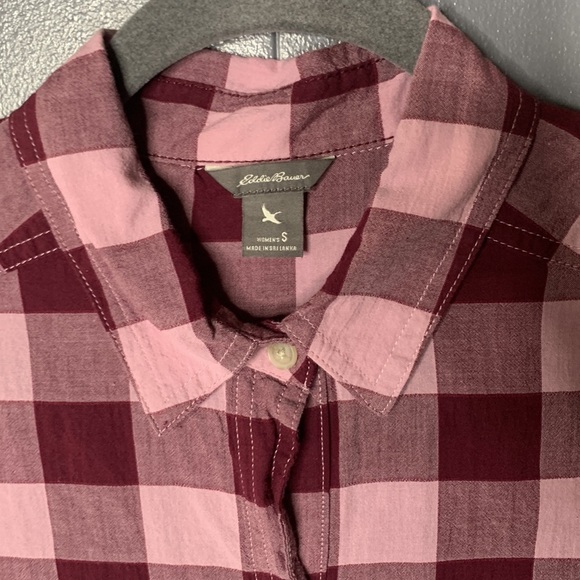 Eddie Bauer Everyday Plaid Shirt Size Small - Picture 4 of 7